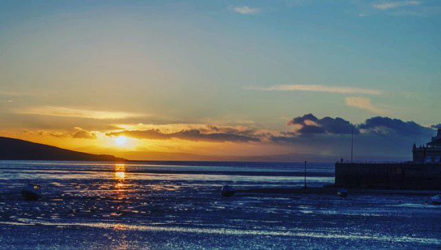 sunset view nature england